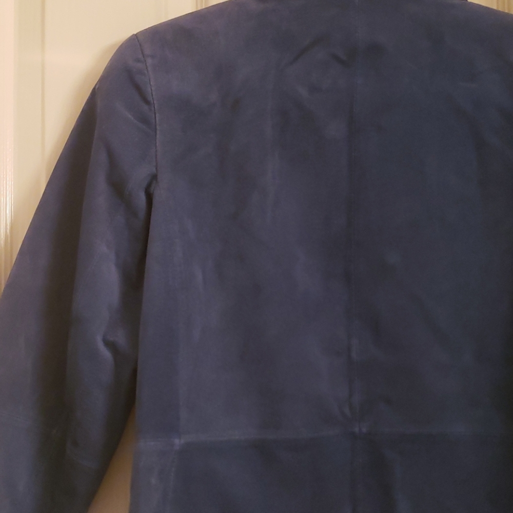 Blue suede jacket - Picture 7 of 11